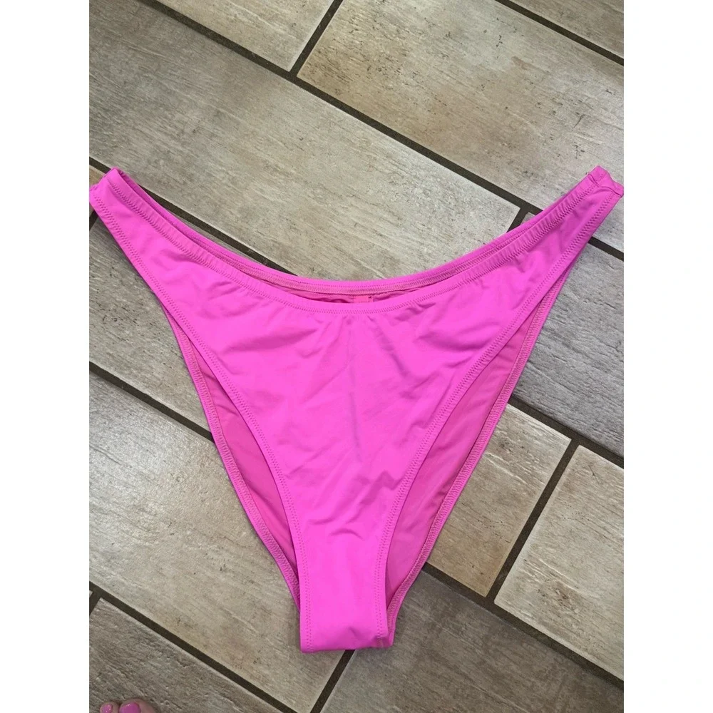 SKIMS Recycled Swim Cheeky Tanga Taffy  (SW-TAN-0783) NWT 4X Pink Bikini Bottom